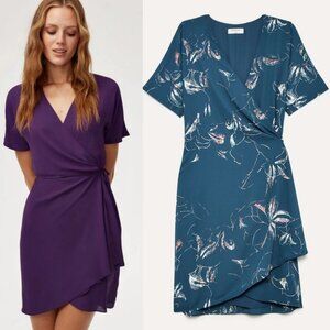 Aritzia Babaton Wallace Wrap Dress Floral  Flowy XS